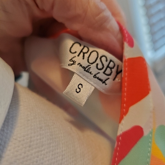 Crosby Mollie‎ Burch Dress Womens S Small Midi Colorful Tiered Pockets Easter - Picture 10 of 13